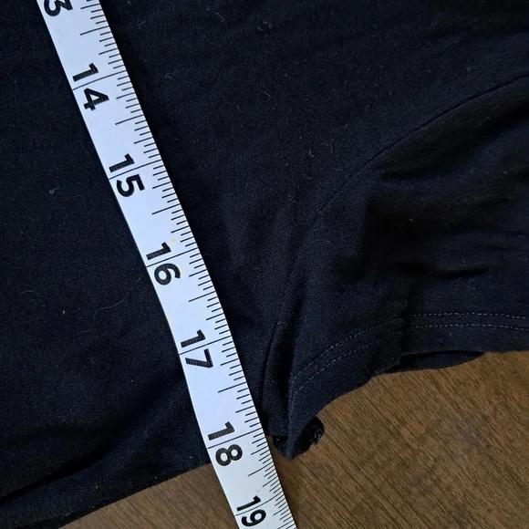 Eileen Fisher Black Short Sleeve Dress With Pockets Size Small - Picture 6 of 7